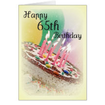 65th Birthday Card
