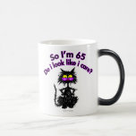 65th Birthday Cat Gifts Mug