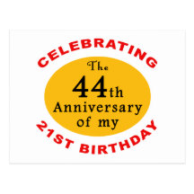 65th Birthday Gag Gifts Post Card