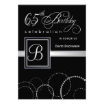 65th Birthday Party Invitations - with Monogram