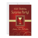 65th Birthday Surprise Party Invitations
