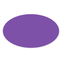 663399 Solid Colour Purple Background Template Oval Sticker