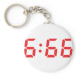 666 devil alarm clock keychains