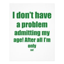 66 Admit my age Letterhead Design