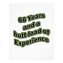 66 butt-load personalized letterhead