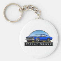 66_Chevelle_Blue Key Chain