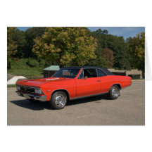 66 Chevelle ss Greeting Cards