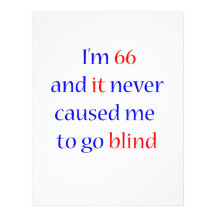 66 never gone blind custom letterhead