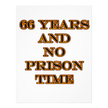 66 No prison time Customized Letterhead