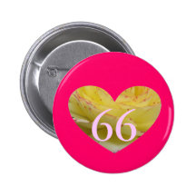 66th Birthday Buttons