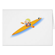 67_girl_lightning greeting card