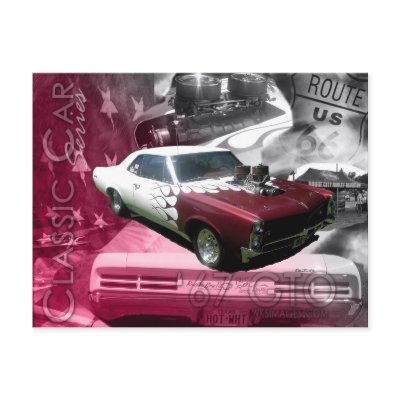 67 GTO -Classic Car Series Postcards by wksimages