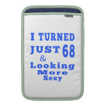 68 birthday designs MacBook air sleeve