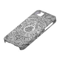 [68] Mayan [Aztec] Calendar [Silver] iPhone 5 Cases