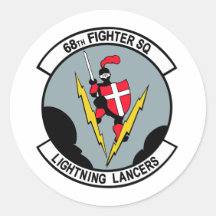 68th Fighter Squadron Lighting Lancers Stickers