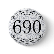 690 Area Code Pinback Button