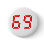 69 sixty-nine red alarm clock digital number buttons