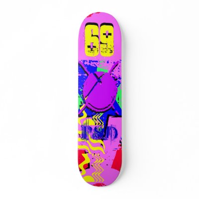69 CUSTOM SKATE BOARD by PrimativeSurfDesign