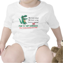 6-12 month Fun n Hip Moms Rompers