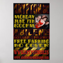 6-7-10 Krypton 88 Show Poster