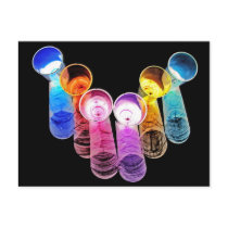 6 Coloured Cocktail Shot Glasses -Style 1