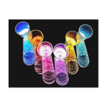 6 Coloured Cocktail Shot Glasses -Style 2