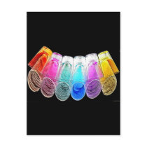 6 Coloured Cocktail Shot Glasses -Style 4