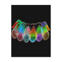 6 Coloured Cocktail Shot Glasses -Style 5