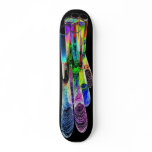6 Coloured Cocktail Shot Glasses -Style 6 Skate Deck