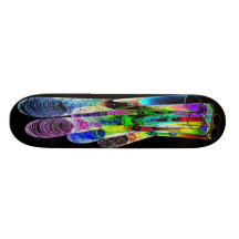 6 Coloured Cocktail Shot Glasses -Style 6 Skate Deck