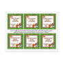 6 Favor Tags All-Star Green Postcards