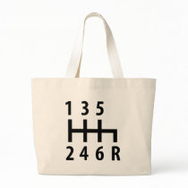 6 gearshift race car black canvas bags