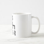 6 gearshift race car black mugs