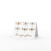 6 Orderly Dragonflies Greeting Card
