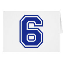 6 - six greeting cards