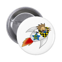 6 year old boy in a rocket pin