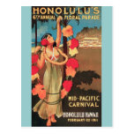 6ème défilé floral annuel 1911 de Honolulu, Hawaï Carte Postale