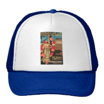 6ème défilé floral annuel 1911 de Honolulu, Hawaï Casquettes