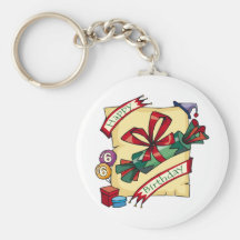 6th Birthday Celebration Gifts Keychain