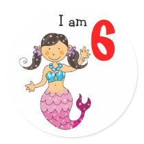 6th birthday gift for a girl, cute mermaid