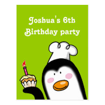 6th birthday party personalized invitations post card