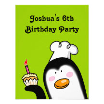 6th birthday party personalized invite
