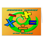 6th Grade Rocks - Math Symbols cards