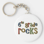 6th Grade Rocks Sixth Keychain