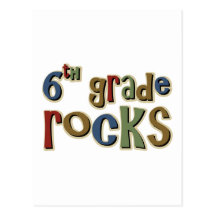 6th Grade Rocks Sixth Postcard
