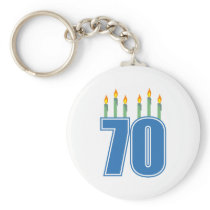 70 Birthday Candles (Blue / Green)