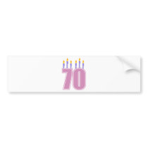 70 Birthday Candles (Pink / Purple)