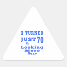 70 birthday design stickers