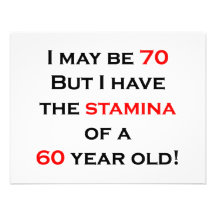 70 stamina invitation