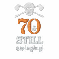70 & Still Swinging - Golf Birthday Shirt Polo